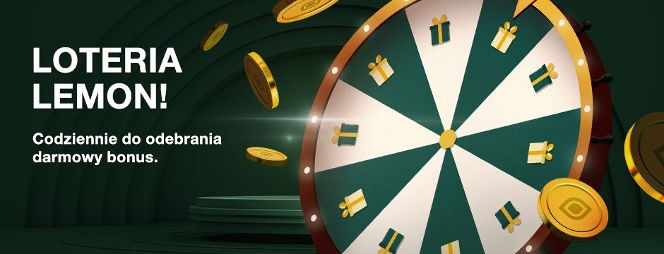 LOTERIA LEMON!  Codziennie do odebranla darmowy bonus